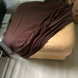 Leather Ottoman