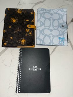 Coach notebook set of 3