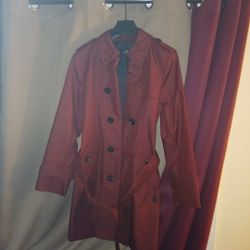 Coach Womans Medium Pre Owned Good Shape Trench Jacket