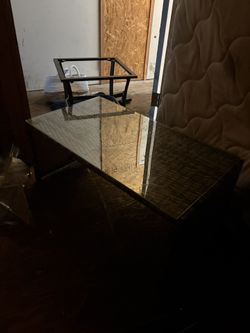 Long Glass Patio table