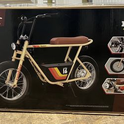 Razor Rambler 16 – 36V Electric Minibike with Retro Style, Up to 15.5 MPH, Up to 11.5 Miles Range, Wide, Rugged 16" Air-Filled Tires, Powerful 350 Wat