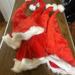 6 Santa Hats For Very Smal HEADs KIDS SANTA HATS 6 HATS READ INFO
