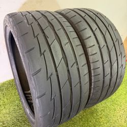 V268  255 35 19 96W  Firestone  Firehawk Indy 500  - 2 Used Tires 70% Life 