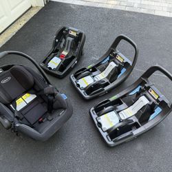 Graco SnugRide® SnugFit 35 DLX Infant Car Seat Plus 3 Bases
