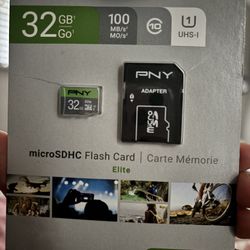 32 GB Micro SD card With Adapter- PNY