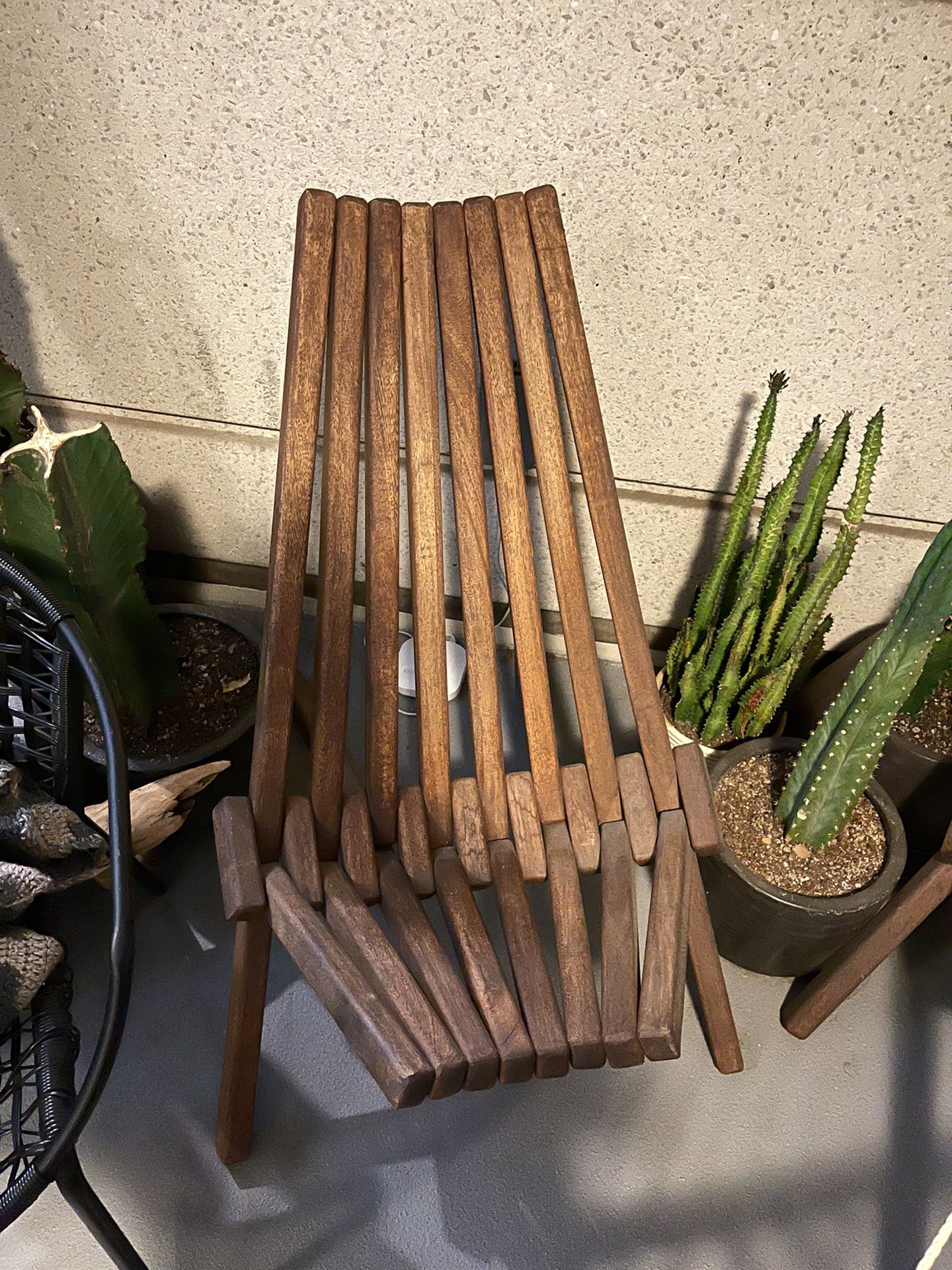 Two Wood Outdoor Folding Chairs!!