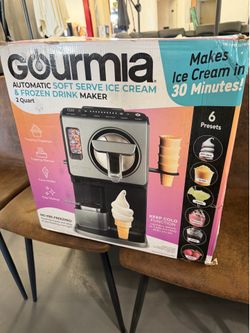 Gourmia 2-Qt Automatic Soft Serve Ice Cream & Frozen Drink Maker – Brand New