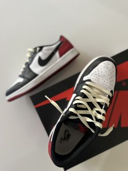 Jordan 1 Low OG Black Toe- Size 10.5