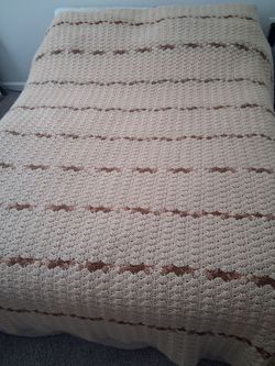 Crocheted afghan