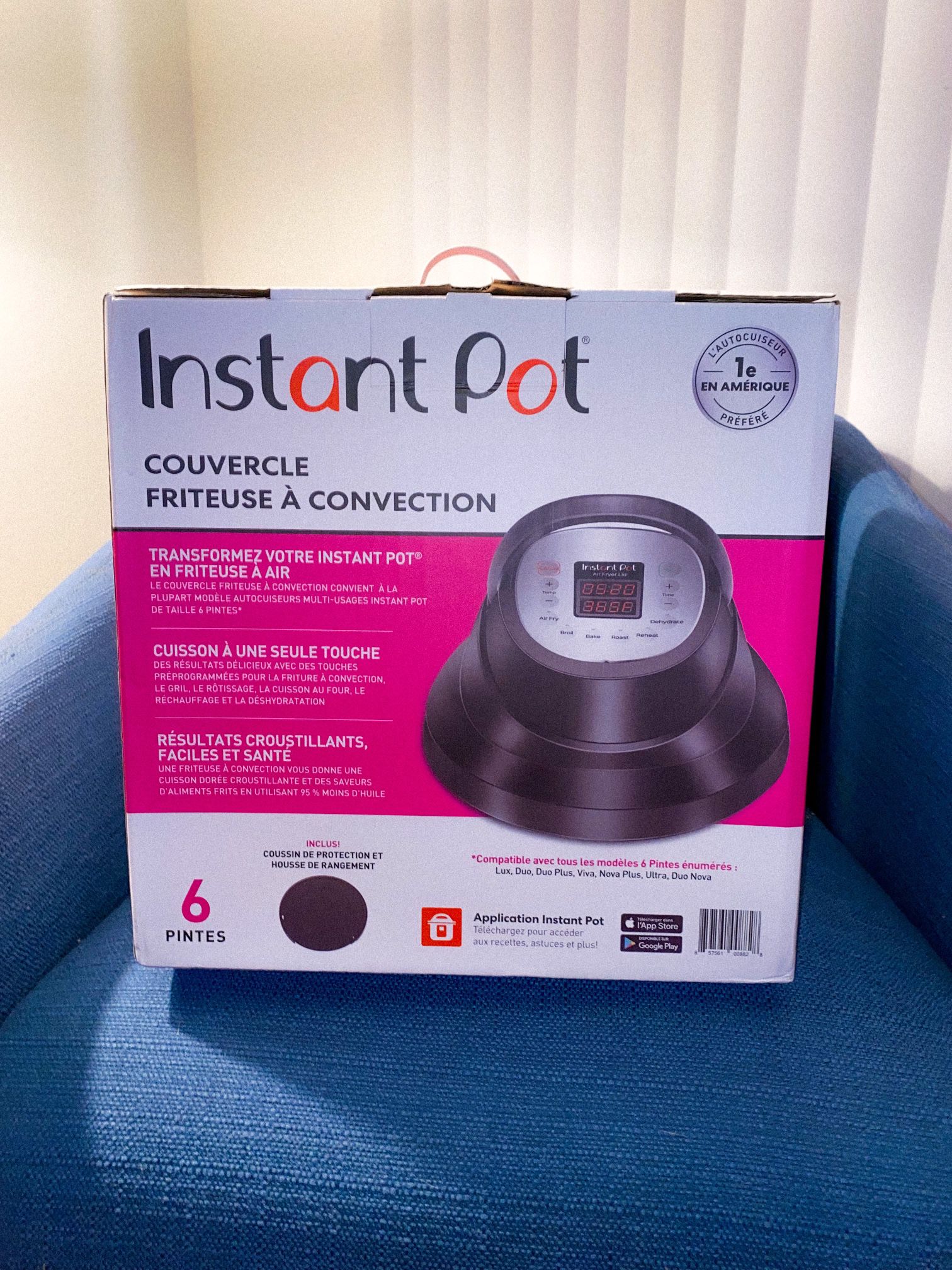 Never used Brand New Instant Pot Air Frying Lid 