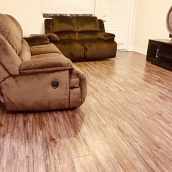 Brown Sofa Recliner