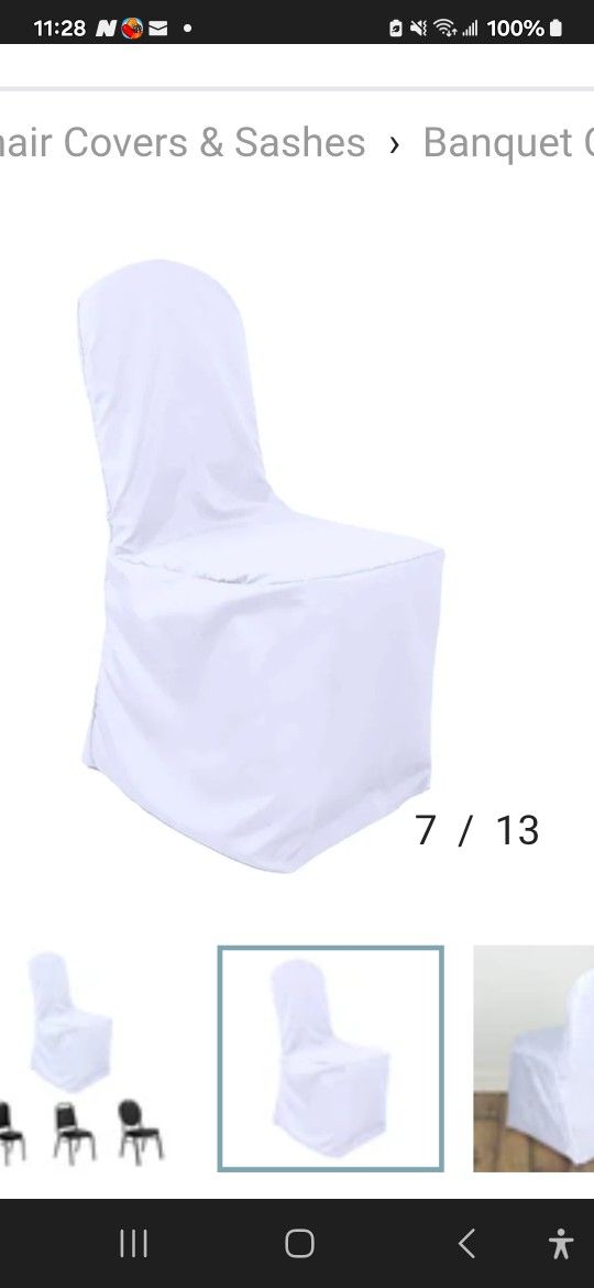 40 Pc Party Chair Covers