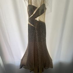 Elegant/Party Gold Dress
