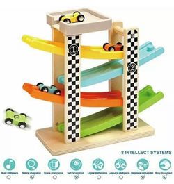 Top bright - Motor & Senses Wooden Ramp Racer For Toddlers Skill Building Set