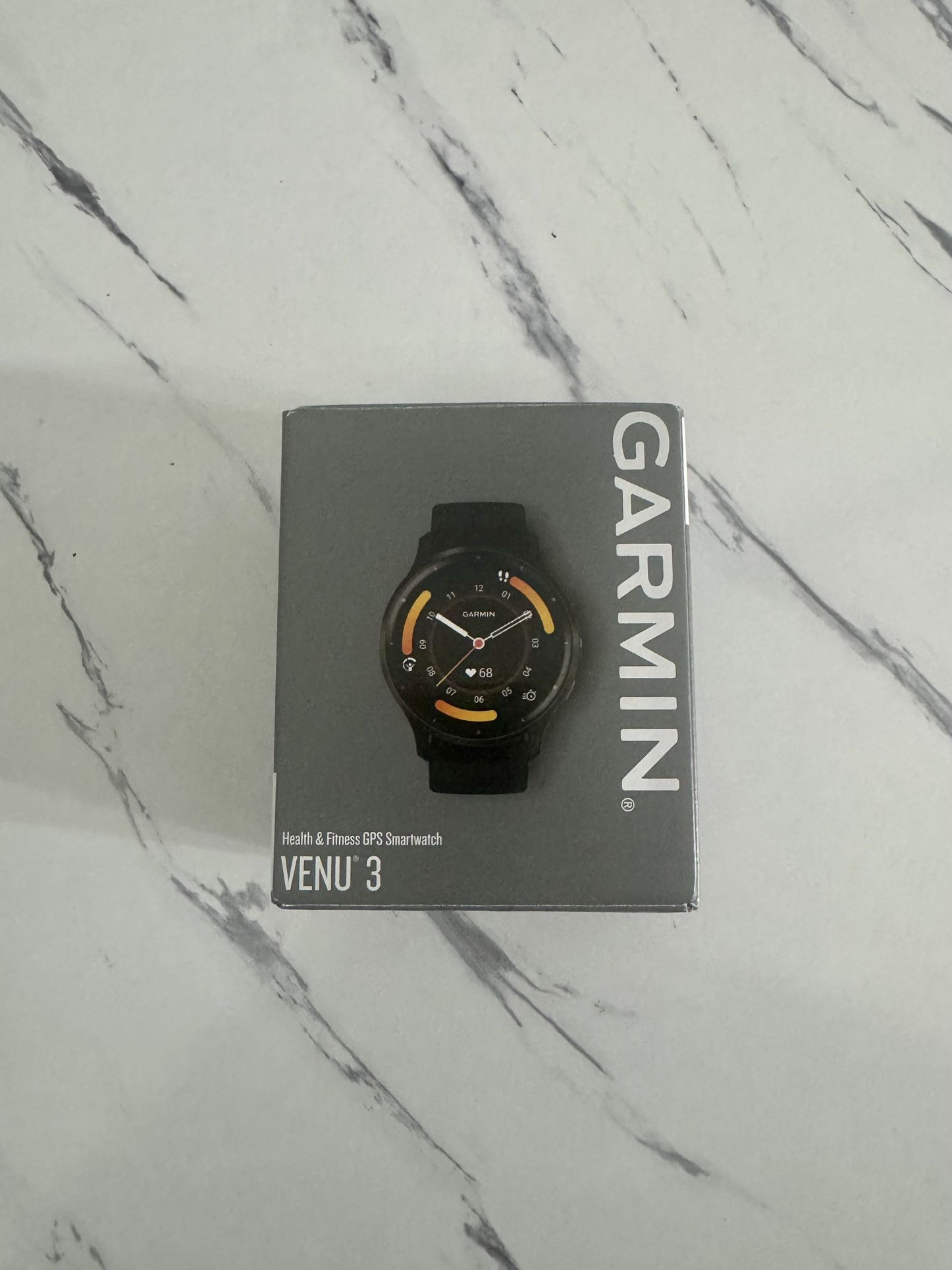 Garmin - Venu 3 GPS Smartwatch 45 mm Fiber-reinforced polymer - Stainless Steel and Black