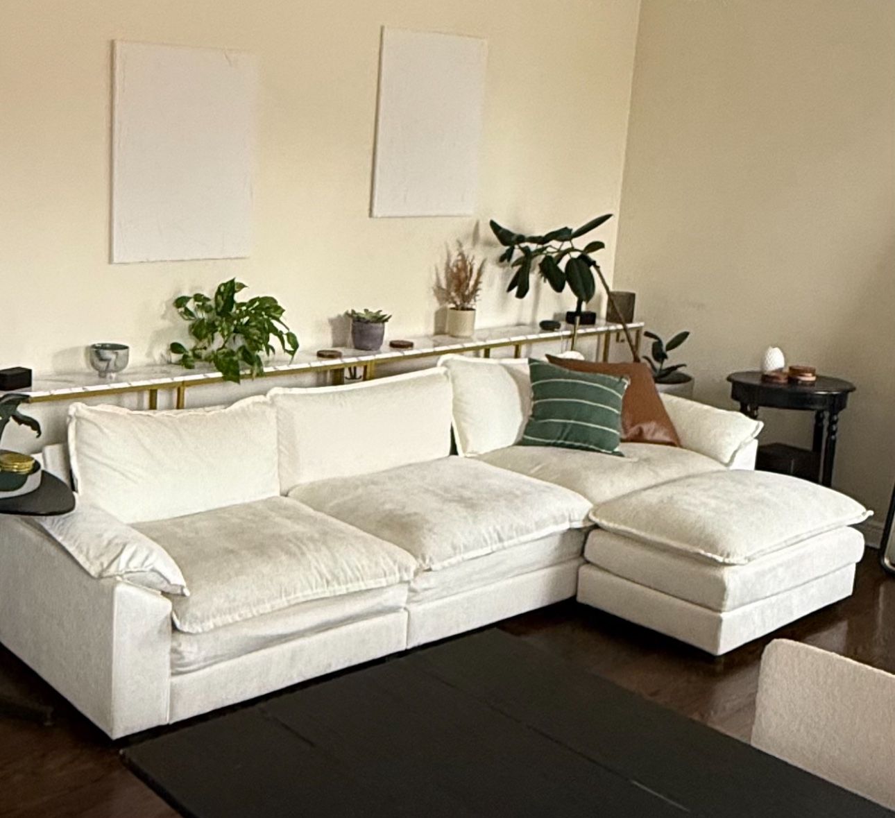 Modern White Sectional Sofa – Ultra Comfy