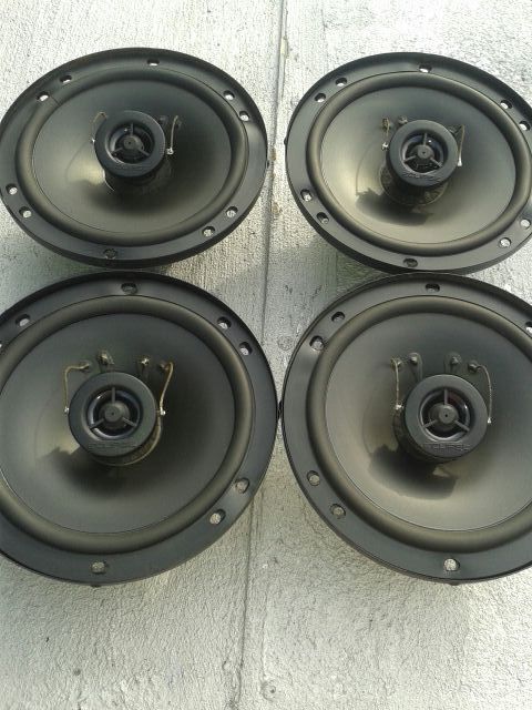 Set of four Eclipse coaxial car speakers, 6.5"