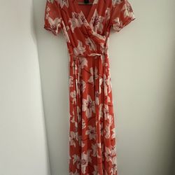Kate and Lily Floral Short Sleeves Dress Women Size 4P