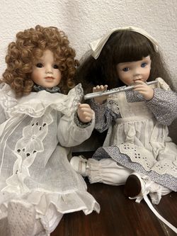 Vintage Porcelain Dolls x 10