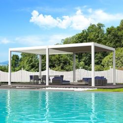 🟢 10 x 20 ft. Outdoor Pergola with Slatted