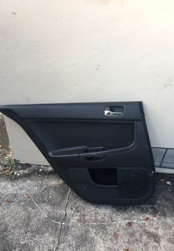2014 Mitsubishi evo rear driver door cover