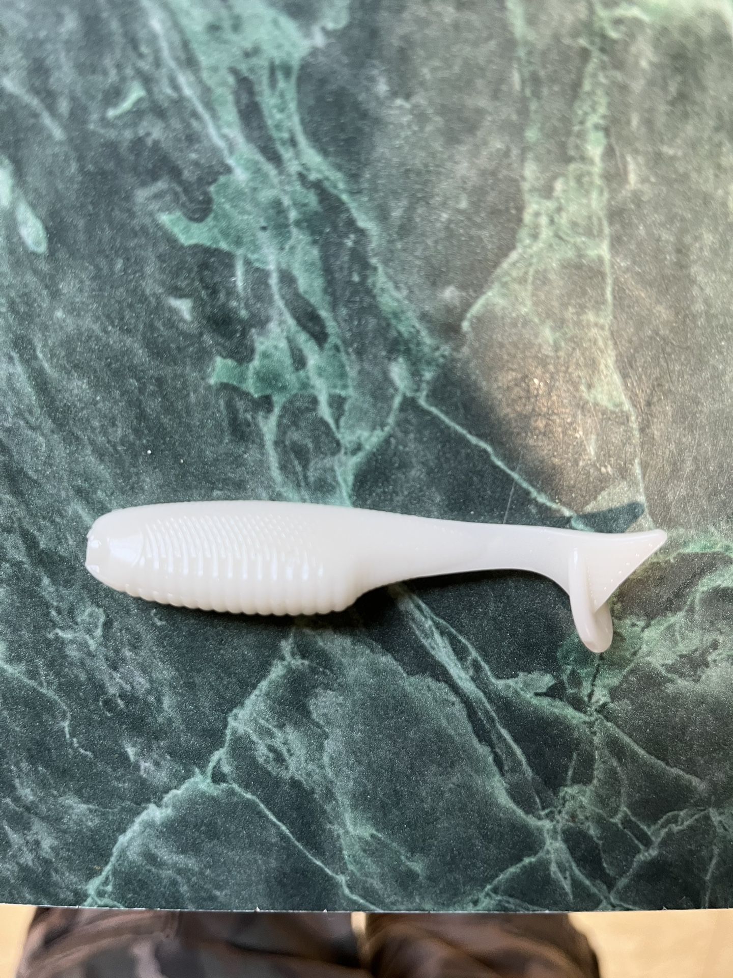 π£ ZS BAITS 3.2β Pearl White Paddle Tail Swim bait - 10 Pack π£