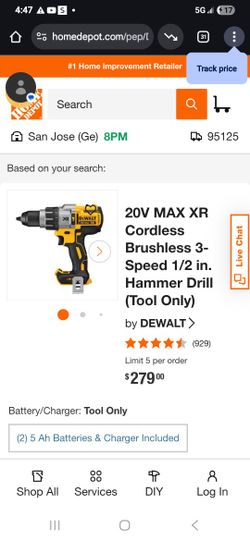 Dewalt Hammer Drill Tool Only