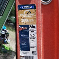 24ft  Fiberglass Aluminum Extension Ladder