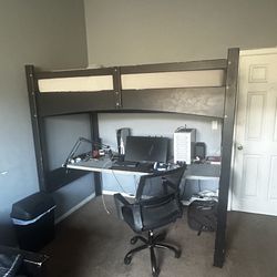 loft bed with desk