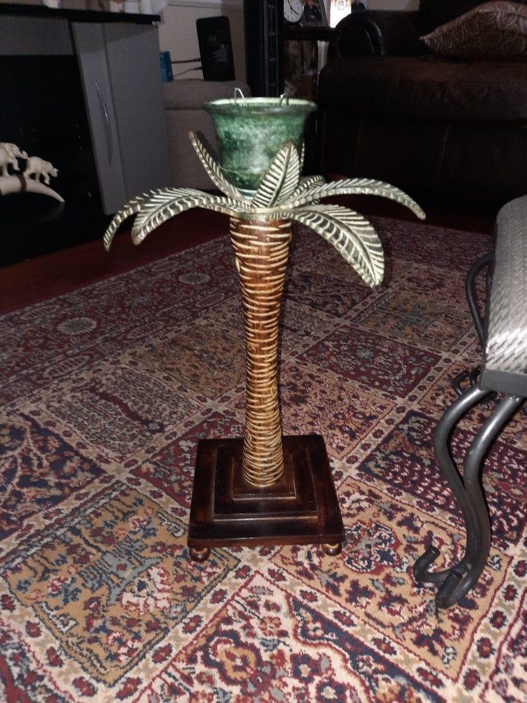 Palm tree candle Holder