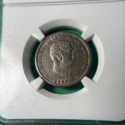 1883 Kingdom of Hawaii Silver Coin.