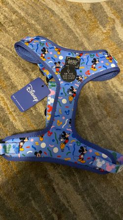 Mickey Mouse large blue dog harness