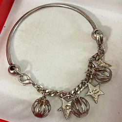 Pulsera Aro Stainless Dijes Dormilones Estrella Joyas Antiguas 