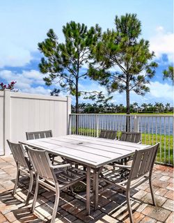 Outdoor dining table