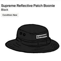 Supreme Reflective Patch Boonie Black