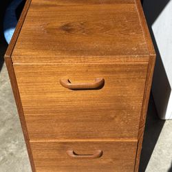 2-drawer wood file cabinet