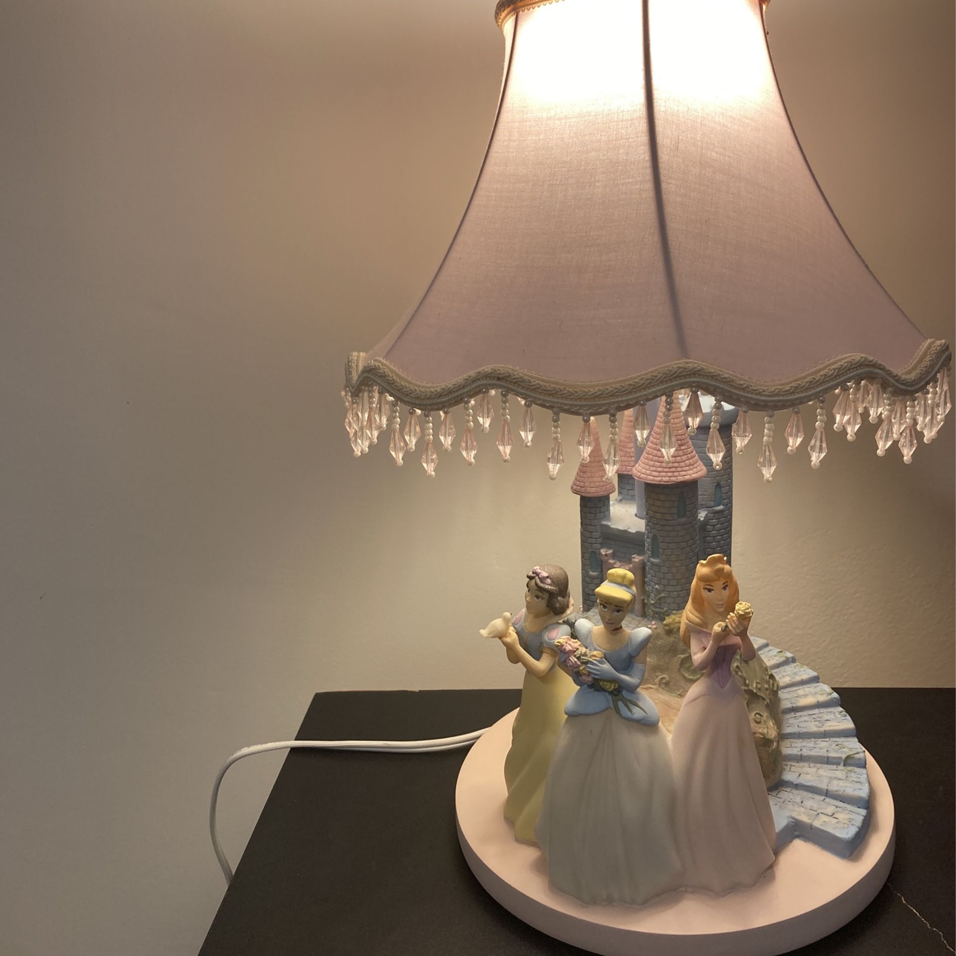 Disney princess best sale lamp with castle