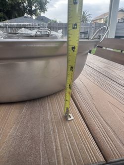 Stainless steel bowl 16”