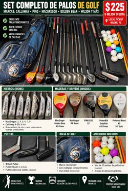 SET COMPLETO DE PALOS DE GOLF