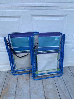 Folding Beach Chairs Set of 2