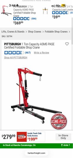 1 ton harbor freight engine crane