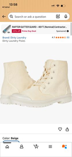 Dirty Laundry Brand Pixies Boot Beige Color Size 8