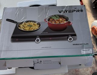 Dual Burner Electric Hot Plate for Cooking