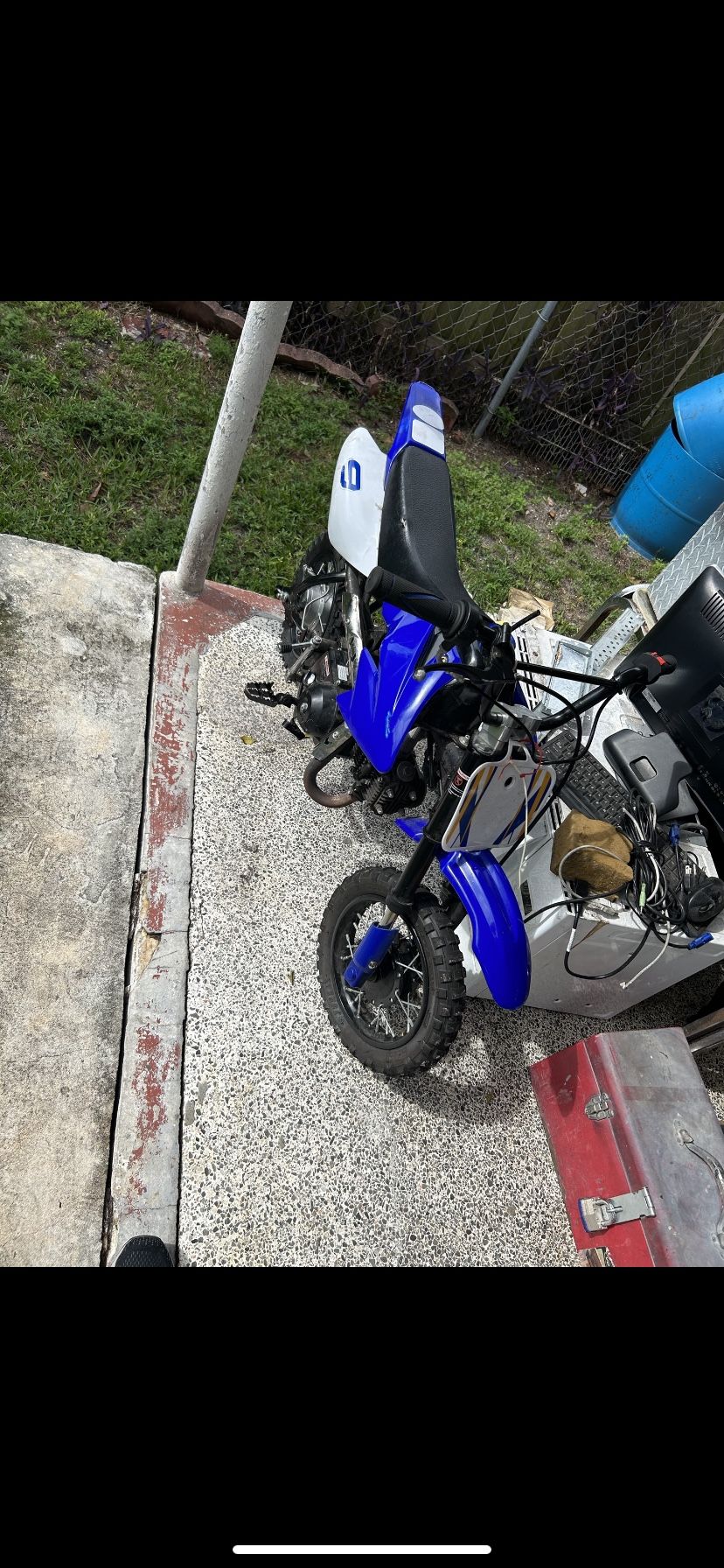 Blue Motorbike