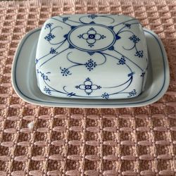 Blue & White Butterdish - Made In Germany 🇩🇪 