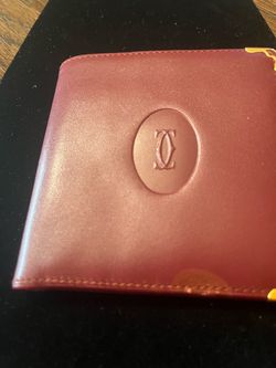 Cartier Must de Cartier Burgundy Leather Bifold Wallet