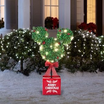 Mickey Mouse Shimmering Magic Lighted Topiary Tree