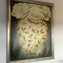 Large Floral Art 