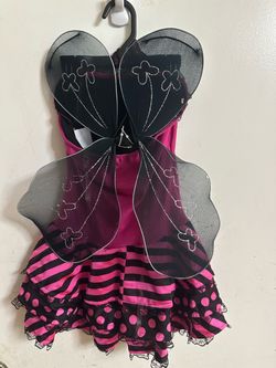 Happy Halloween Kids Fairy Wings Costume Set and withches Aprons
