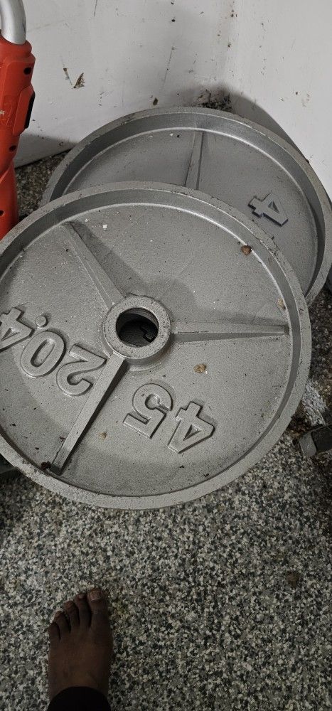 Olympic Weights With Bar